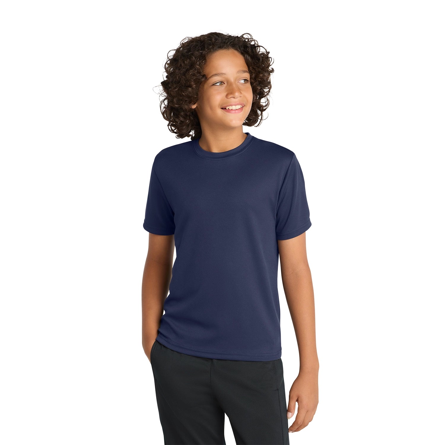 SportTek Decorated Youth PosiCharge RacerMesh Tee