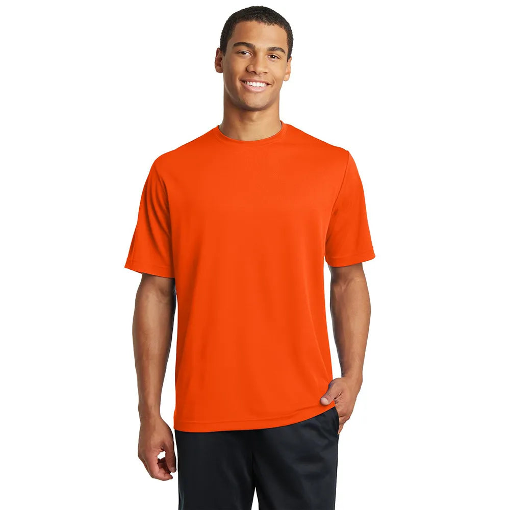 Sport-Tek PosiCharge RacerMesh Tee Decorated - Neon Orange