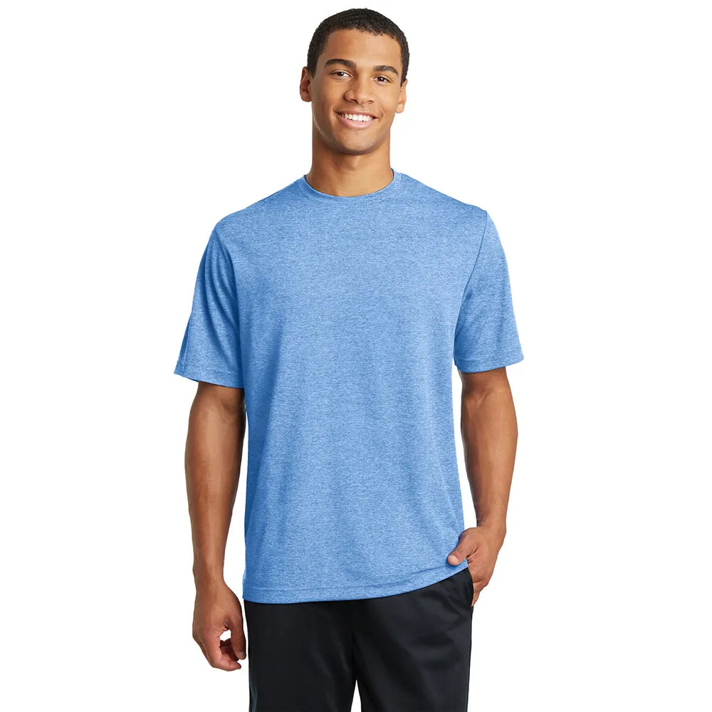 Sport-Tek PosiCharge RacerMesh Tee Decorated - True Royal Blue Heather