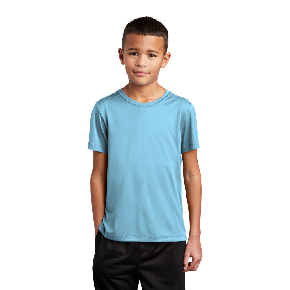 Sport-Tek Youth Posi-UV Pro Tee Decorated - Marine Green (PMS 7476C)