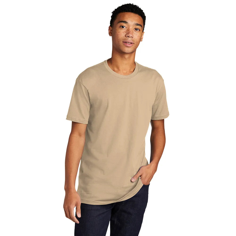 Next Level Apparel Unisex Cotton Tee Decorated - Cream Grey