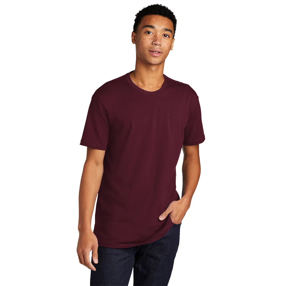 Next Level Apparel Unisex Cotton Tee Decorated - Maroon Red
