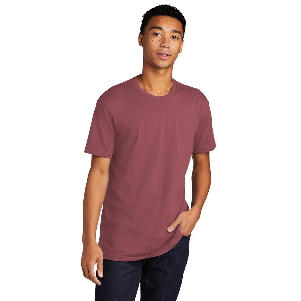 Next Level Apparel Unisex Cotton Tee Decorated - Mauve Red