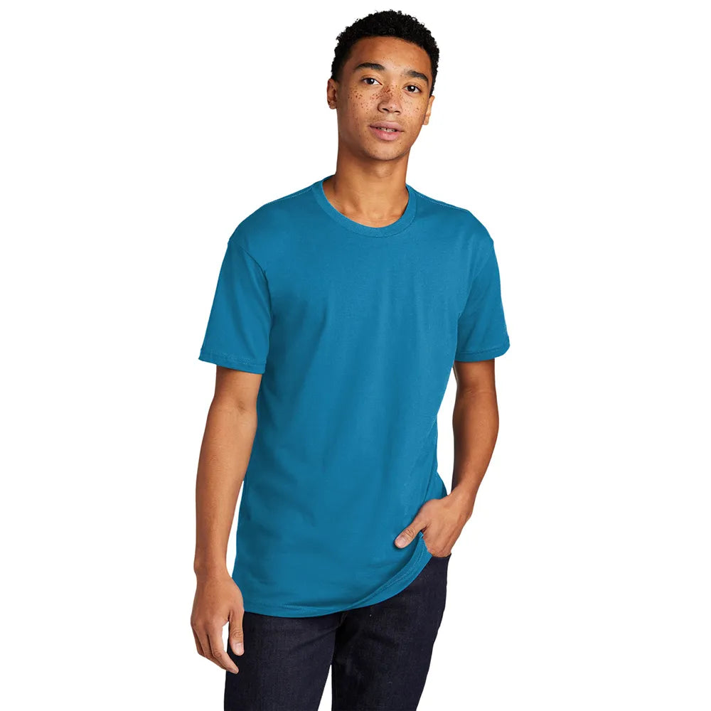 Next Level Apparel Unisex Cotton Tee Decorated - Turquoise Blue