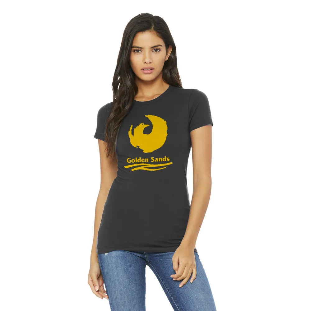 BELLA+CANVAS Women’s Slim Fit Tee Decorated - Asphalt Black