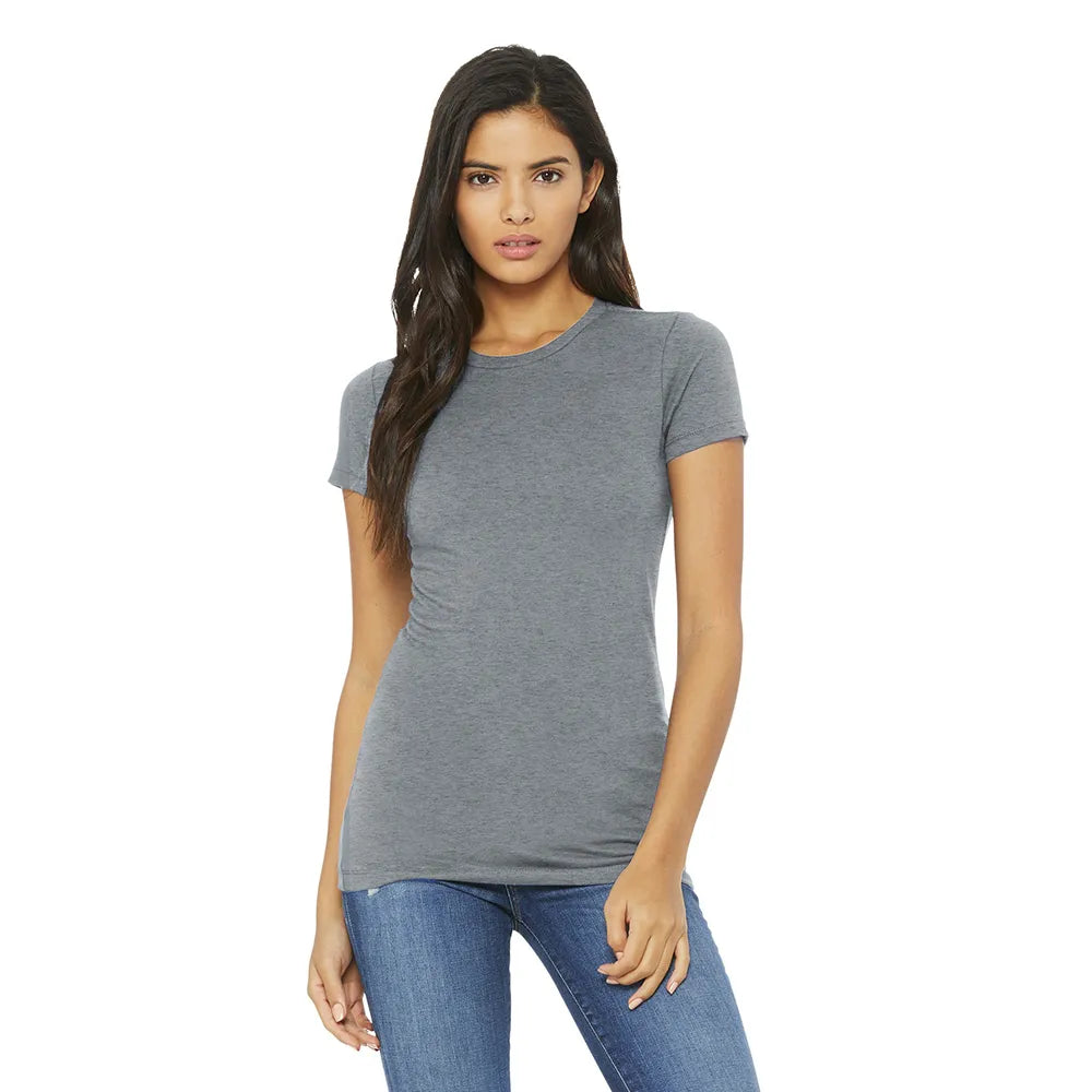 BELLA+CANVAS Women’s Slim Fit Tee Decorated - Athletic Grey Heather