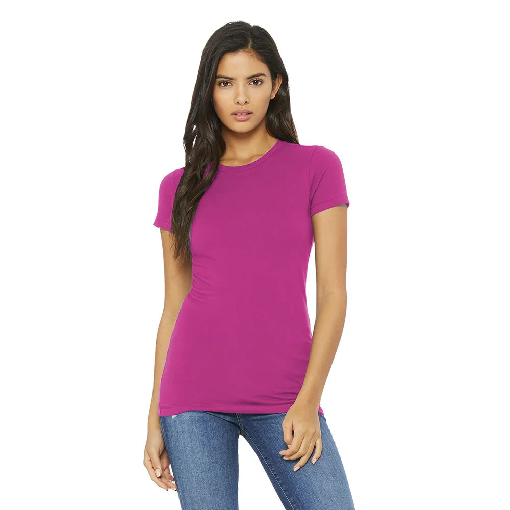 BELLA+CANVAS Women’s Slim Fit Tee Decorated - Berry Purple