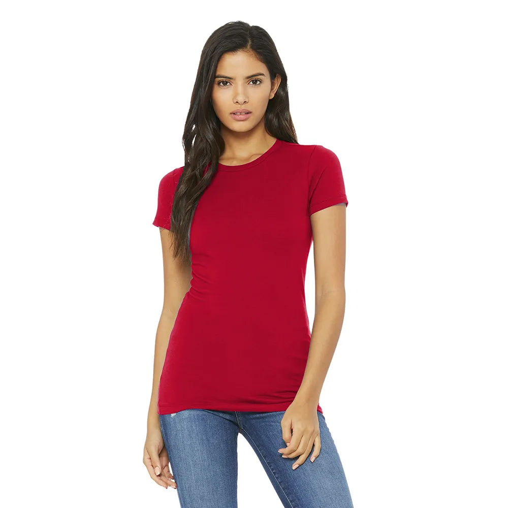BELLA+CANVAS Women’s Slim Fit Tee Decorated - Red
