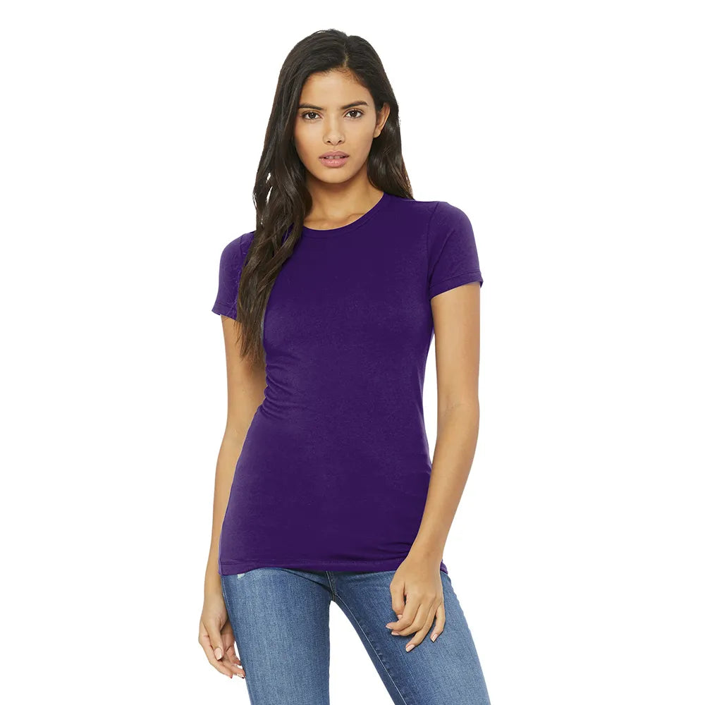 BELLA+CANVAS Women’s Slim Fit Tee Decorated - Team Purple