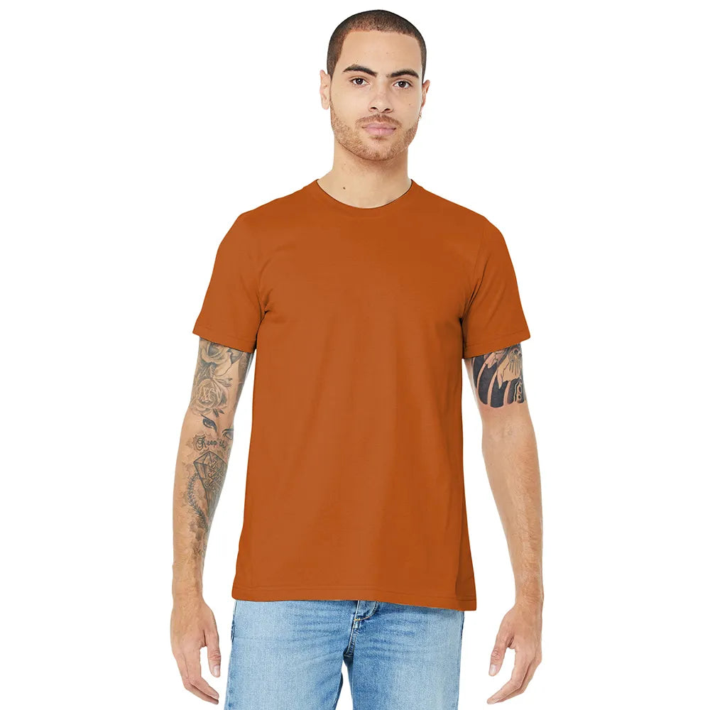 BELLA+CANVAS Unisex Jersey Short Sleeve Tee Decorated - Autumn Orange