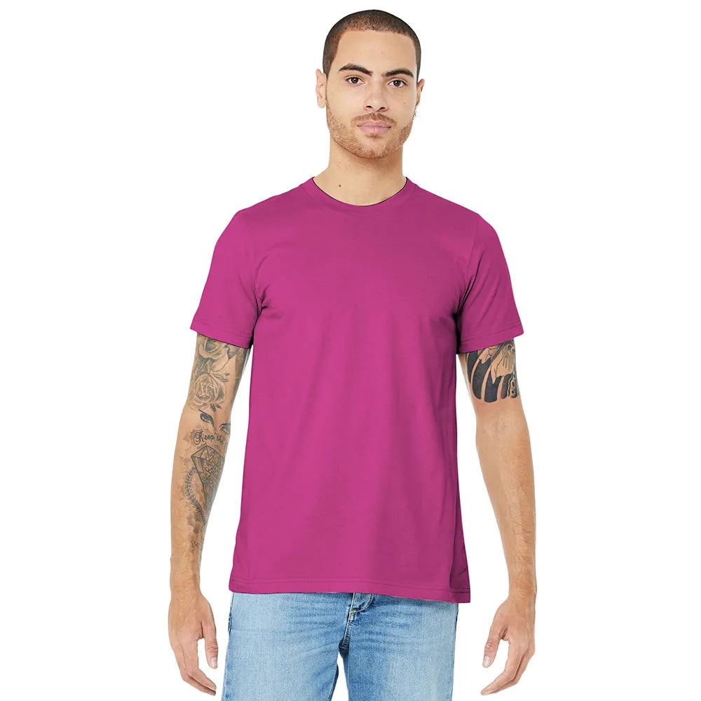 BELLA+CANVAS Unisex Jersey Short Sleeve Tee Decorated - Berry Purple