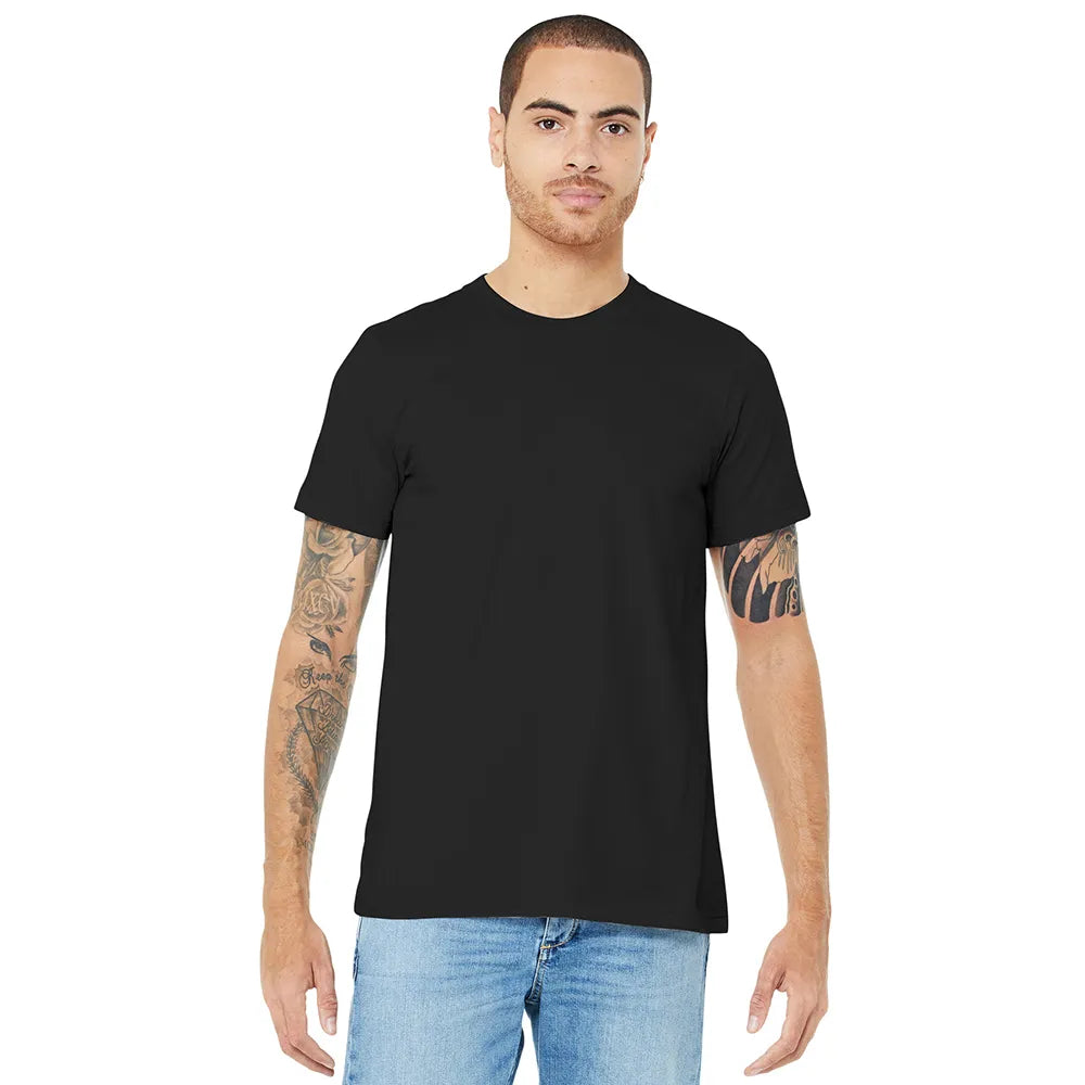 BELLA+CANVAS Unisex Jersey Short Sleeve Tee Decorated - Black