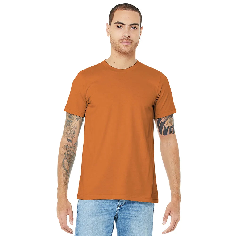 BELLA+CANVAS Unisex Jersey Short Sleeve Tee Decorated - Burnt Orange