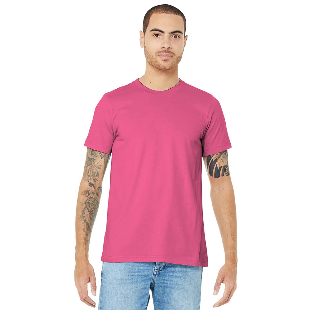BELLA+CANVAS Unisex Jersey Short Sleeve Tee Decorated - Charity Pink
