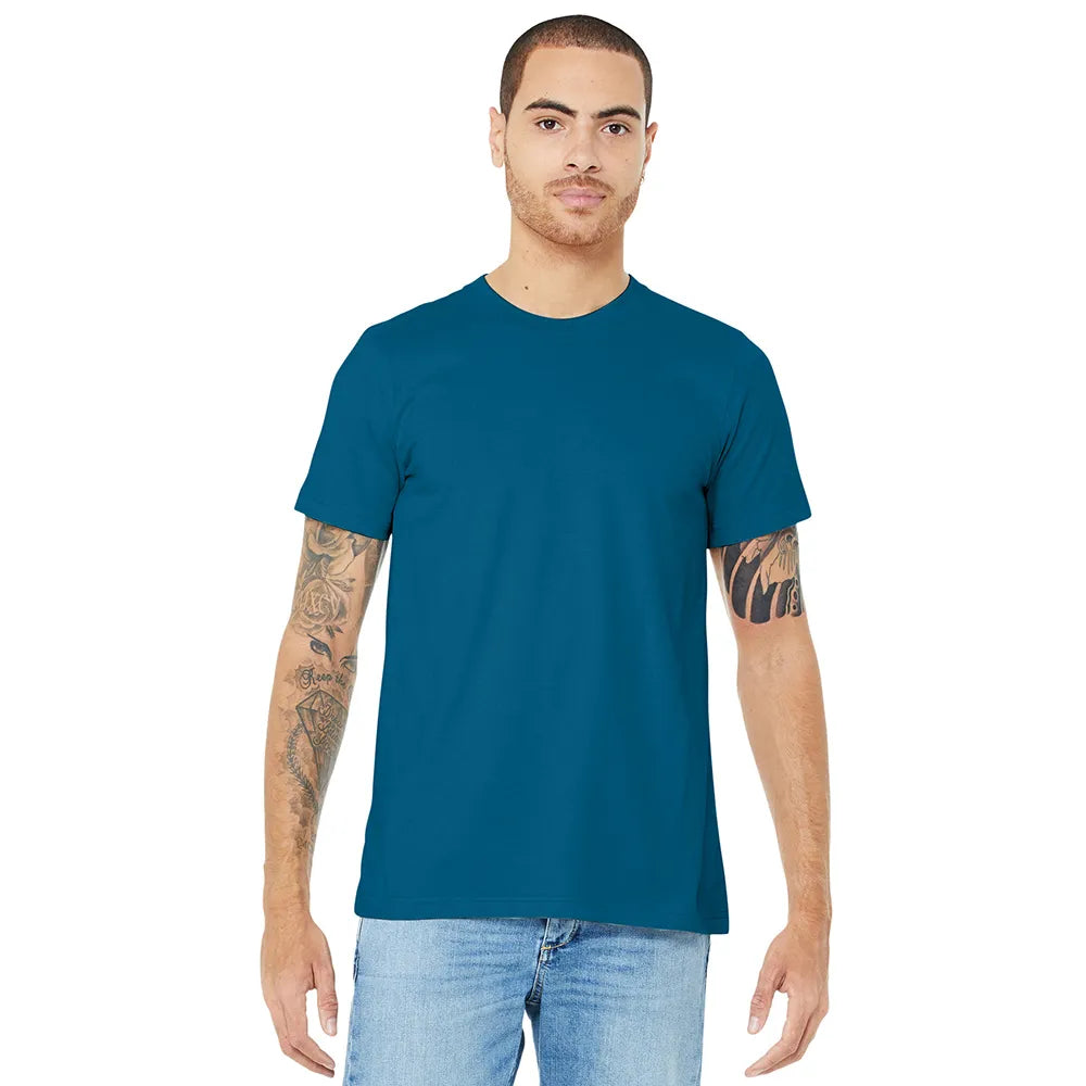 BELLA+CANVAS Unisex Jersey Short Sleeve Tee Decorated - Deep Teal Blue
