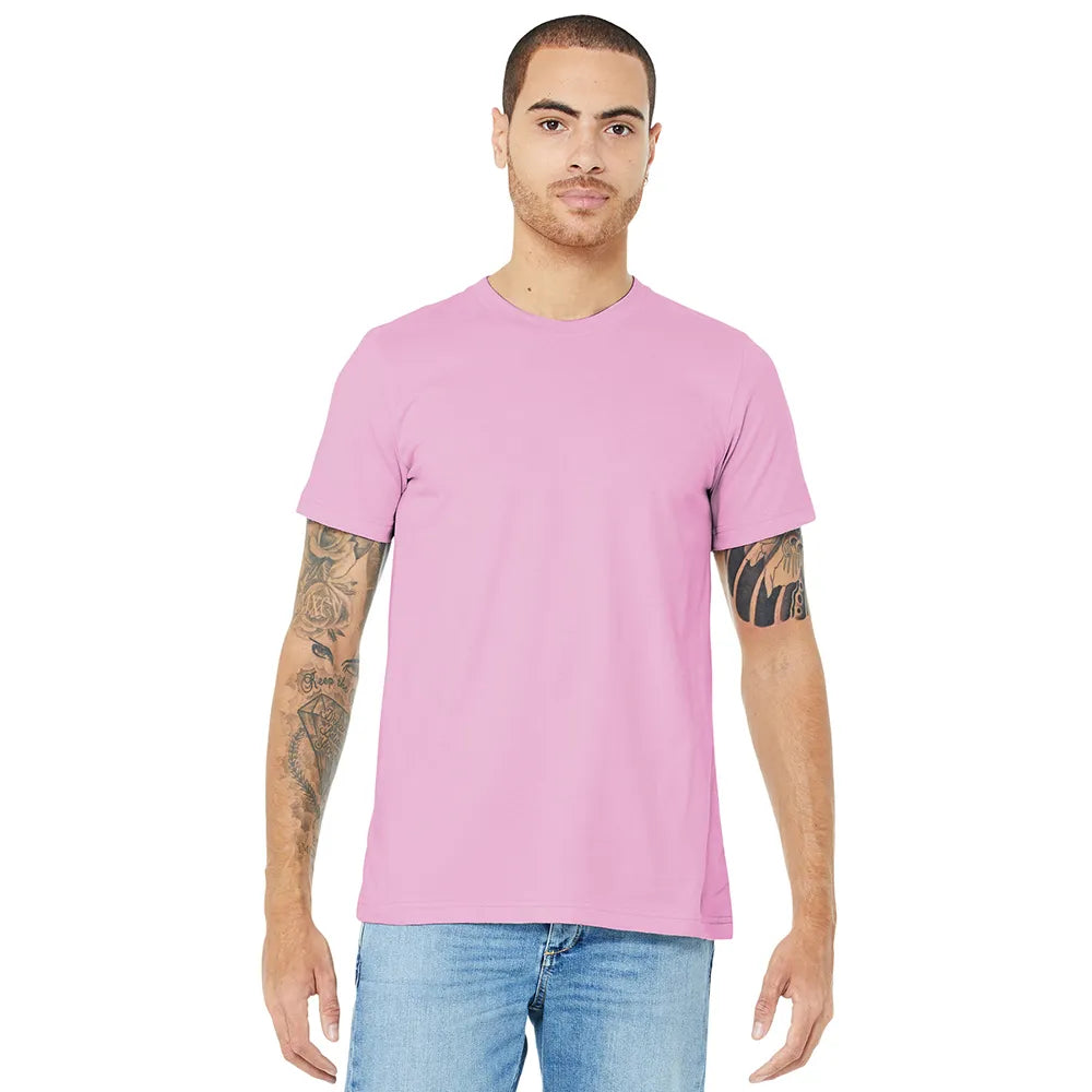 BELLA+CANVAS Unisex Jersey Short Sleeve Tee Decorated - Lilac Pink