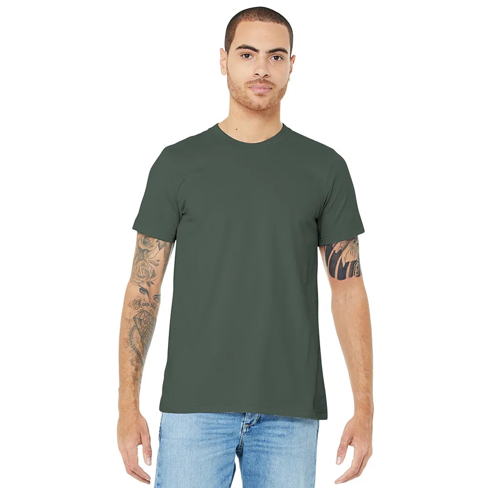 BELLA+CANVAS Unisex Jersey Short Sleeve Tee Decorated - Military Green