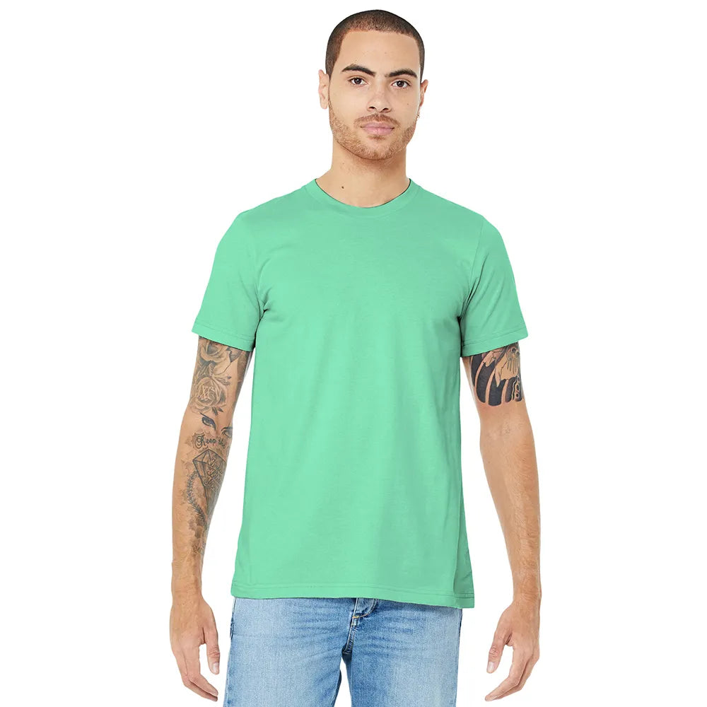 BELLA+CANVAS Unisex Jersey Short Sleeve Tee Decorated - Mint Green