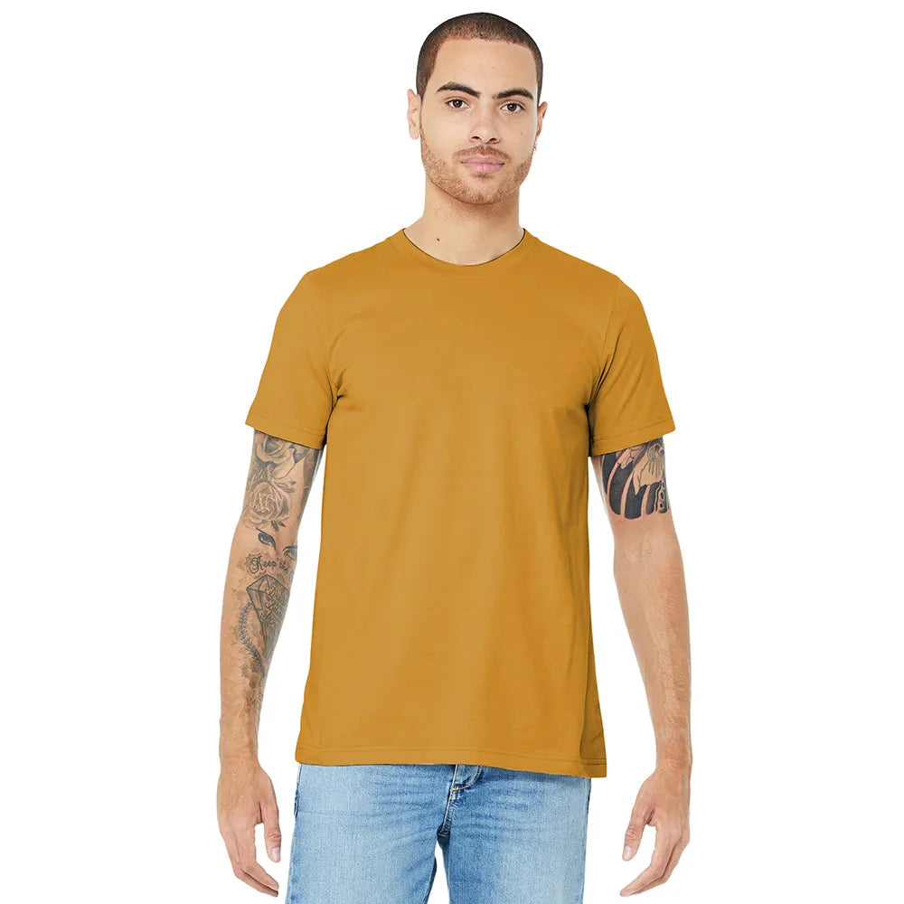 BELLA+CANVAS Unisex Jersey Short Sleeve Tee Decorated - Mustard Orange