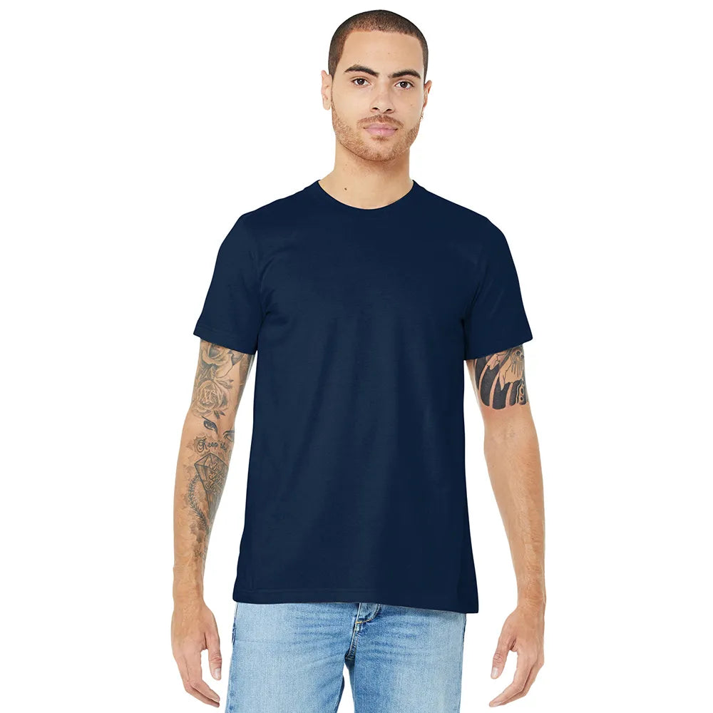 BELLA+CANVAS Unisex Jersey Short Sleeve Tee Decorated - Navy Blue