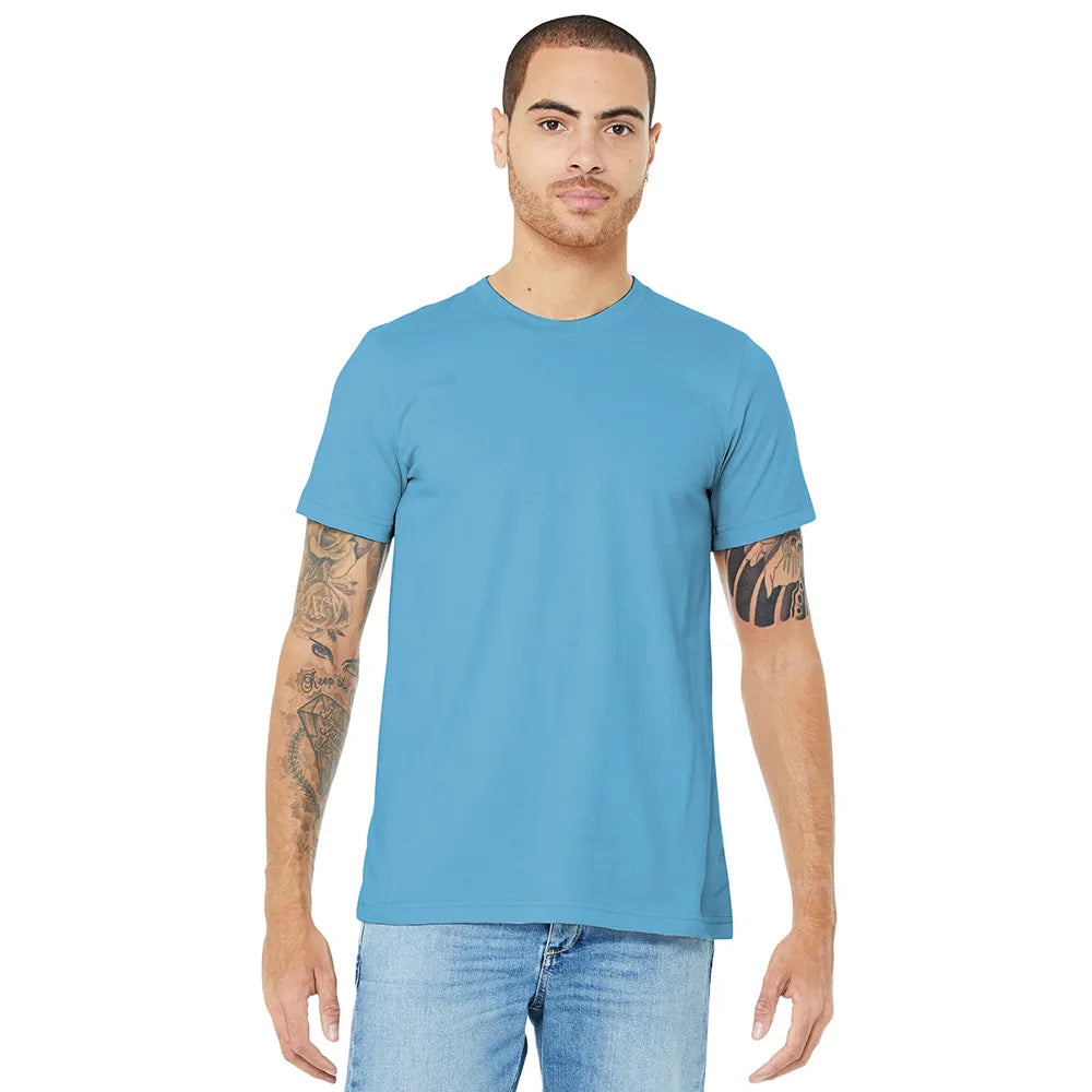BELLA+CANVAS Unisex Jersey Short Sleeve Tee Decorated - Ocean Blue