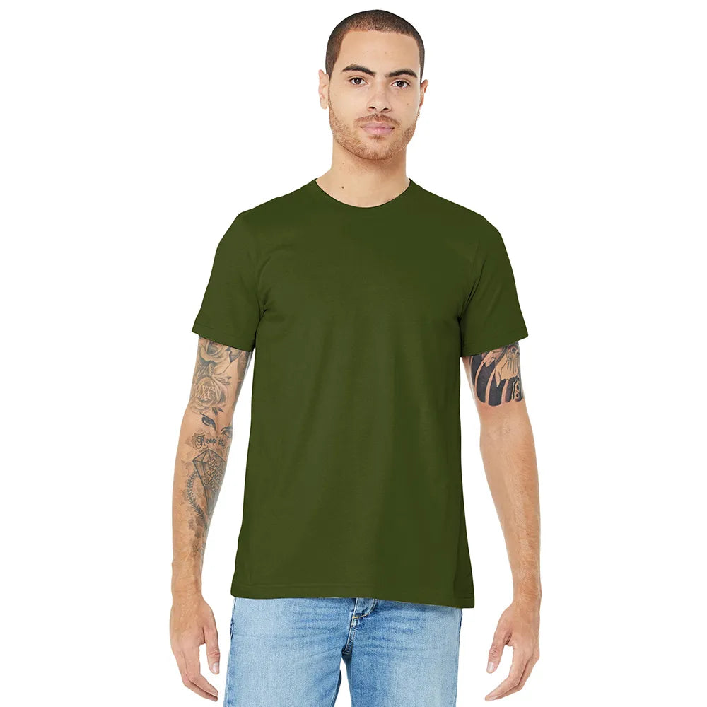 BELLA+CANVAS Unisex Jersey Short Sleeve Tee Decorated - Olive Green