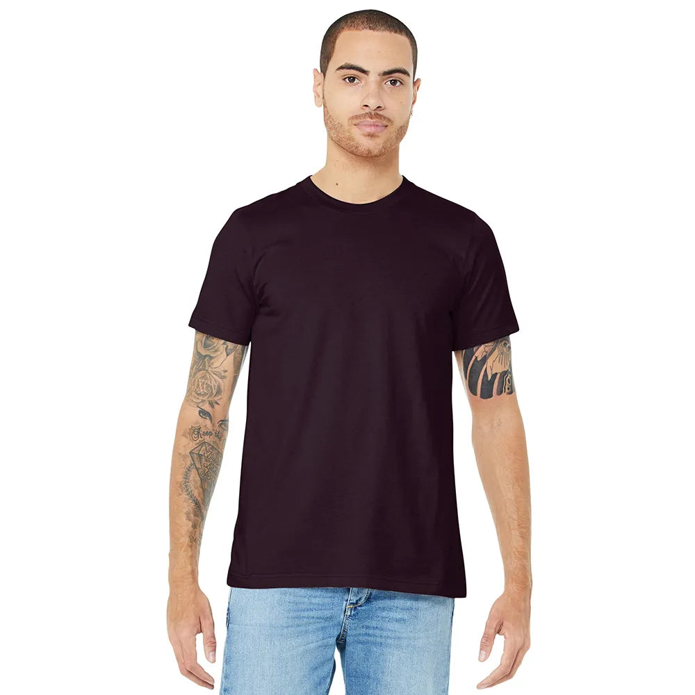 BELLA+CANVAS Unisex Jersey Short Sleeve Tee Decorated - Oxblood Black