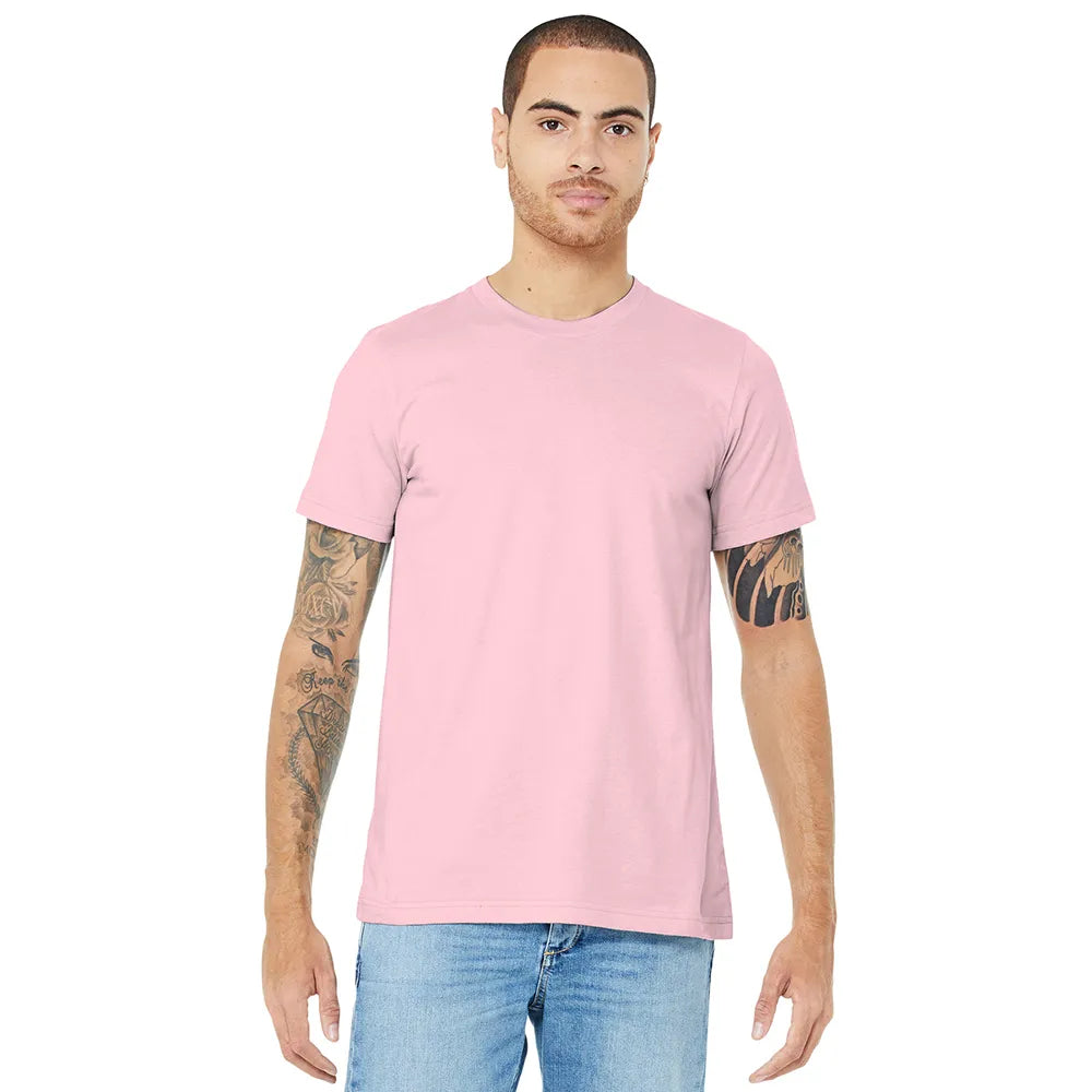 BELLA+CANVAS Unisex Jersey Short Sleeve Tee Decorated - Pink