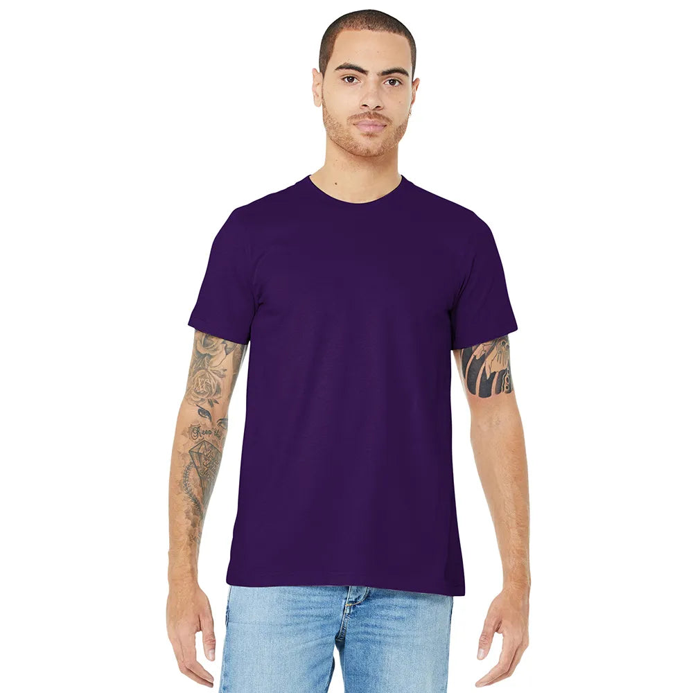 BELLA+CANVAS Unisex Jersey Short Sleeve Tee Decorated - Team Purple