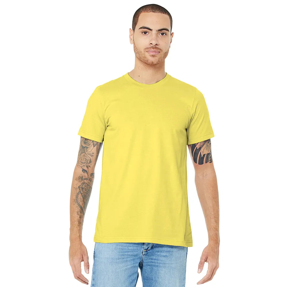 BELLA+CANVAS Unisex Jersey Short Sleeve Tee Decorated - Yellow