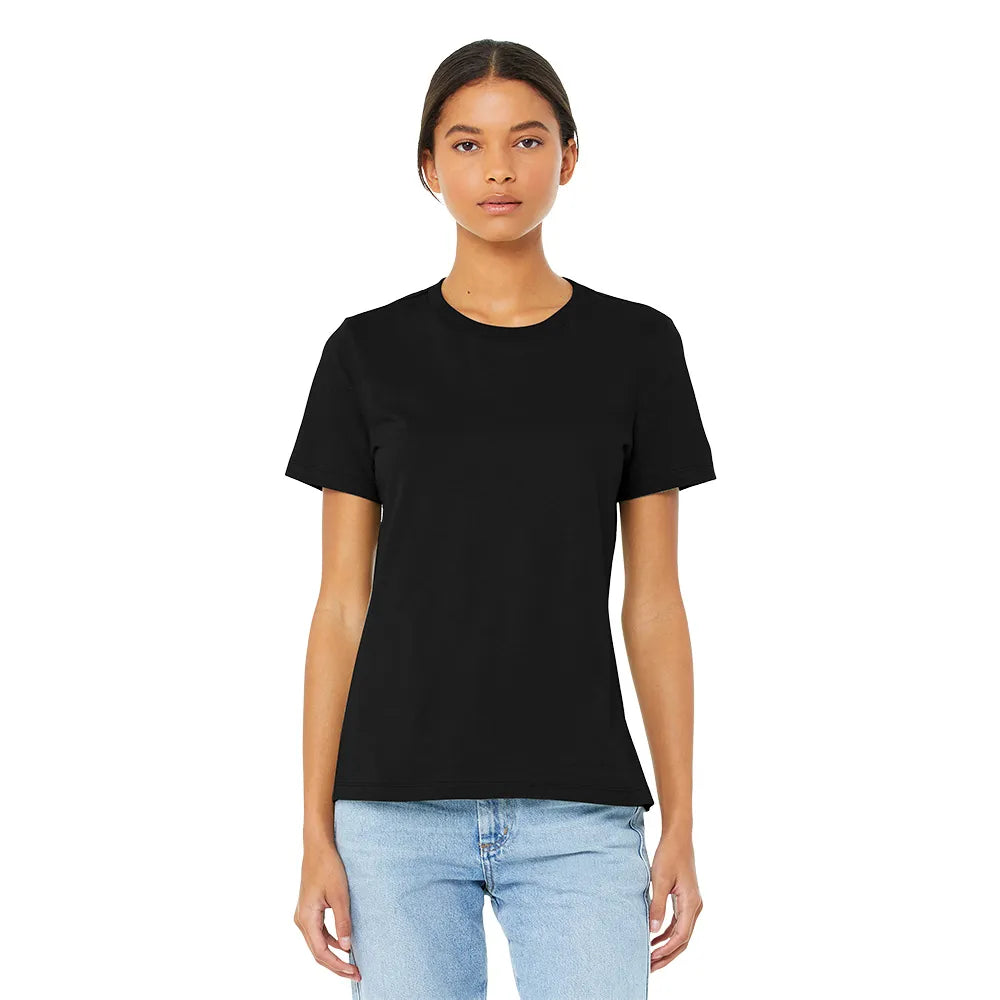 BELLA+CANVAS Women’s Relaxed Jersey Short Sleeve Tee Decorated - Black