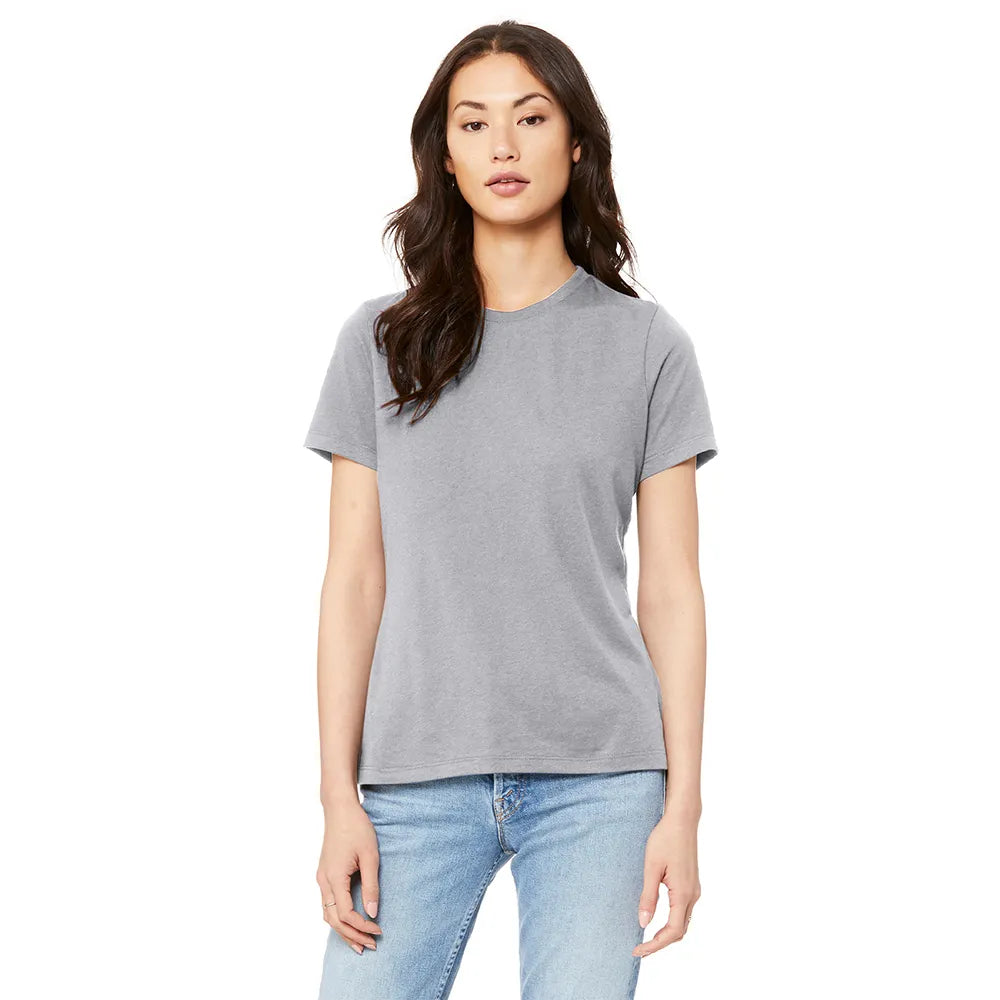 BELLA+CANVAS Women’s Relaxed Jersey Short Sleeve Tee Decorated - Solid Athletic Grey