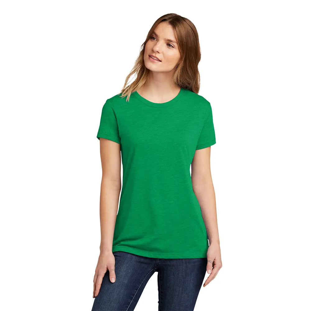 Next Level Apparel Women’s CVC Tee Decorated - Kelly Green