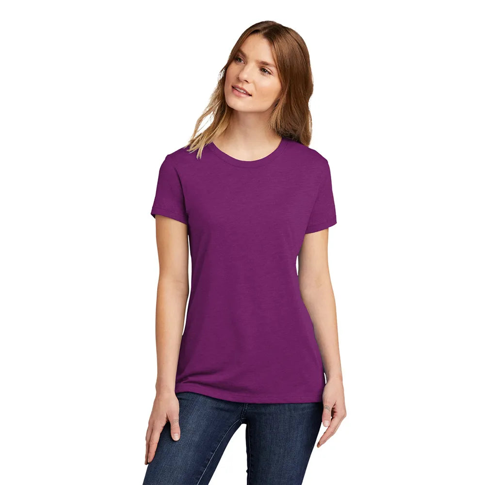 Next Level Apparel Women’s CVC Tee Decorated - Lush Purple