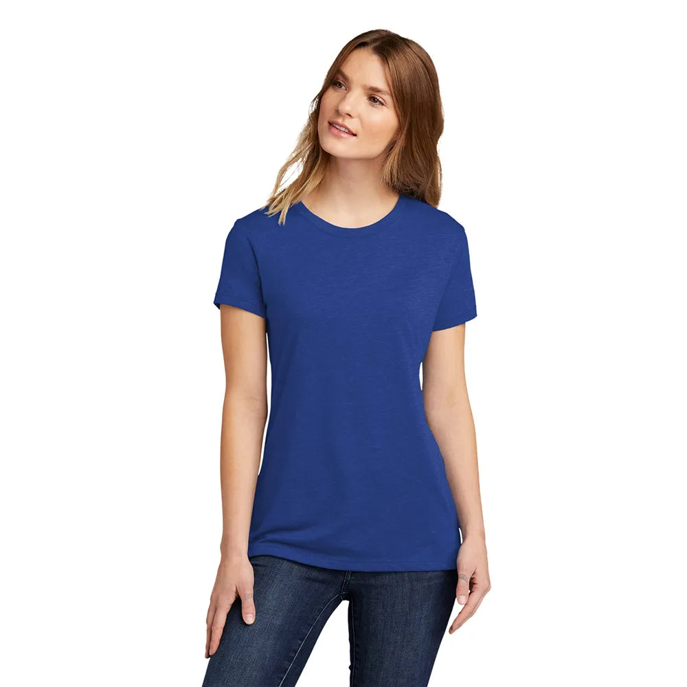 Next Level Apparel Women’s CVC Tee Decorated - Royal Blue