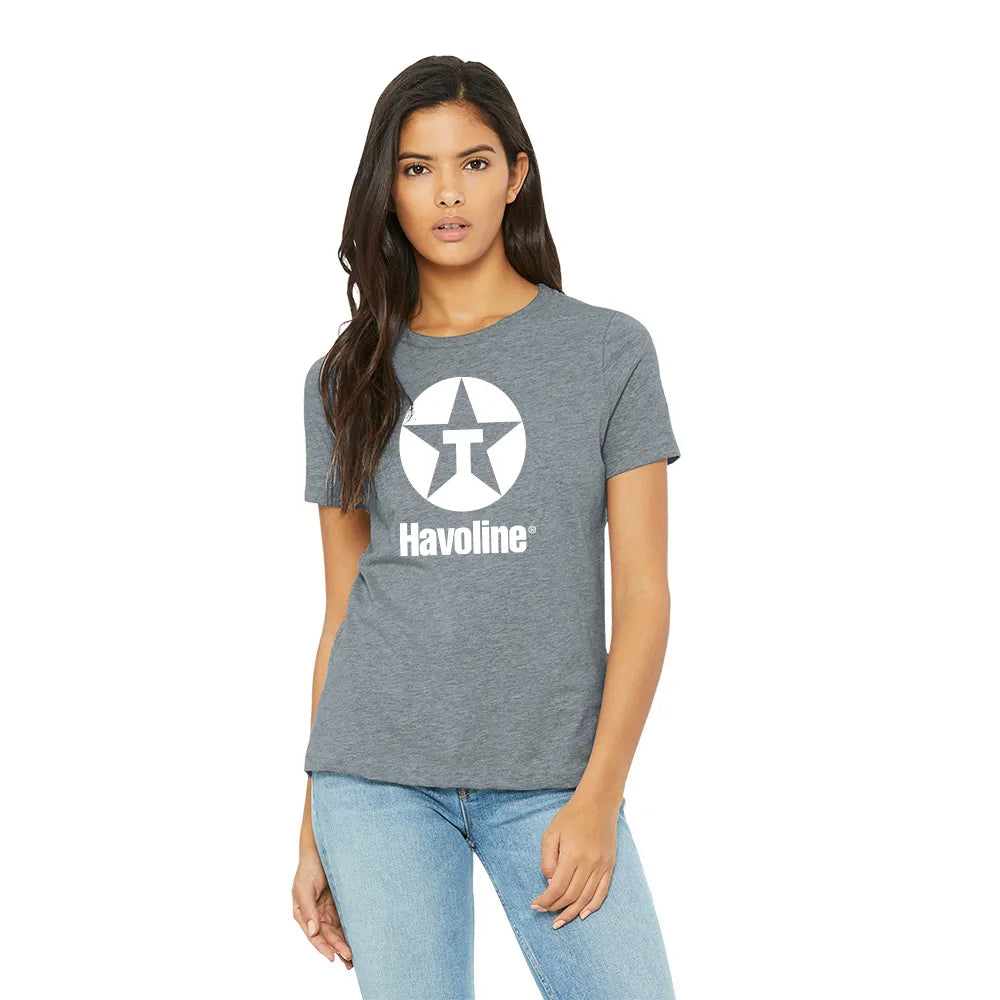 BELLA+CANVAS Women’s Relaxed CVC Tee Decorated - Athletic Grey Heather