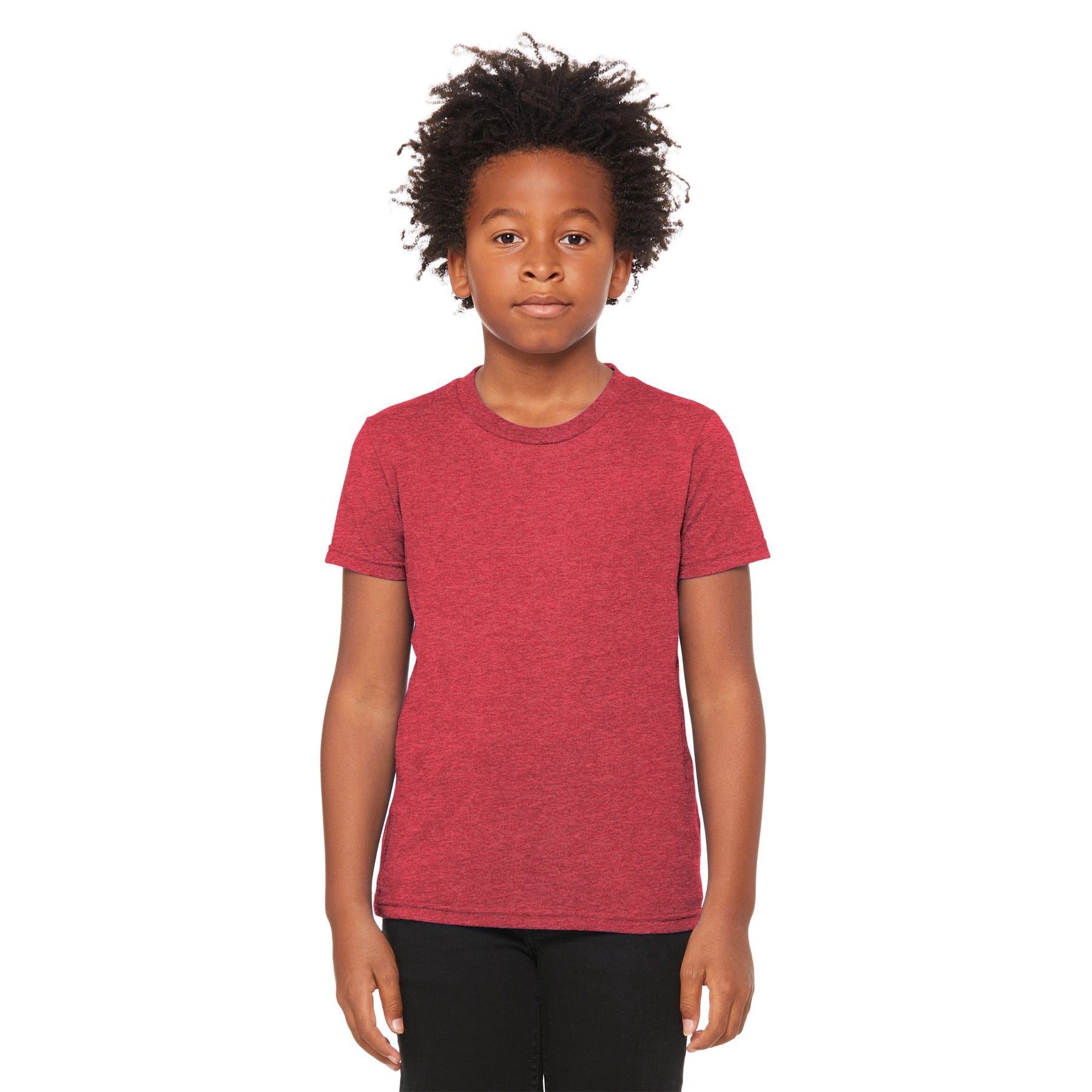 BELLA+CANVAS Decorated Youth Heather CVC Tee