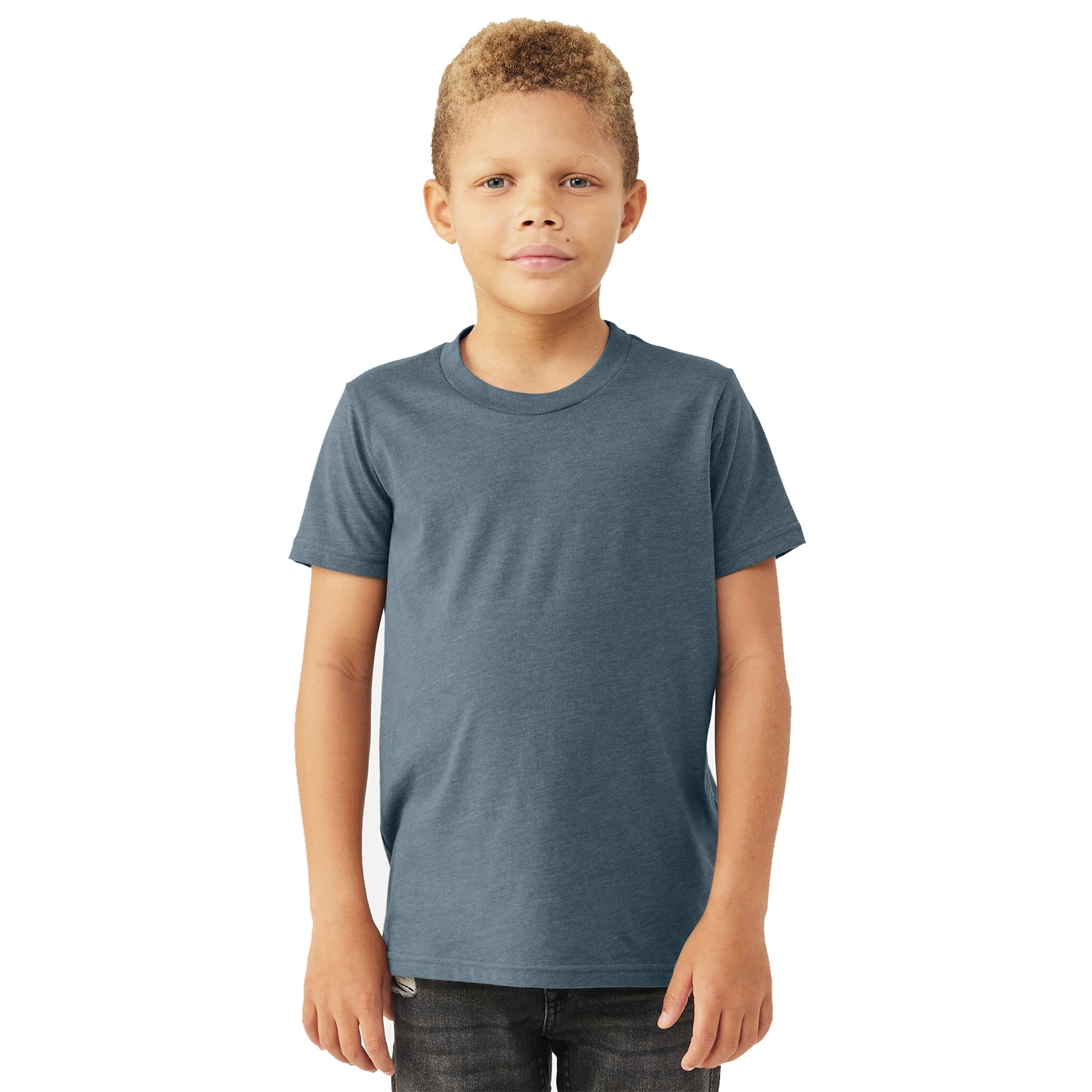 BELLA+CANVAS Decorated Youth Heather CVC Tee