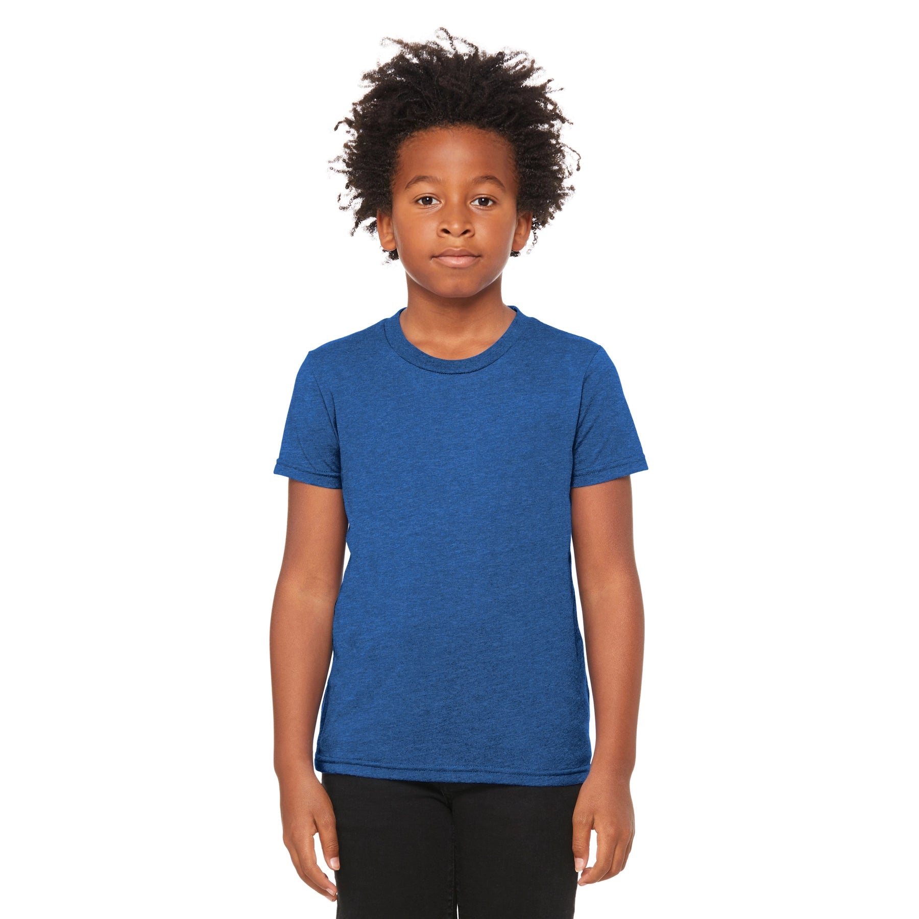 BELLA+CANVAS Decorated Youth Heather CVC Tee