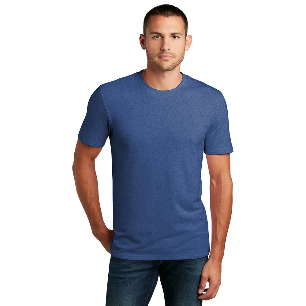District Flex Tee Decorated - Heather Deep Royal Blue