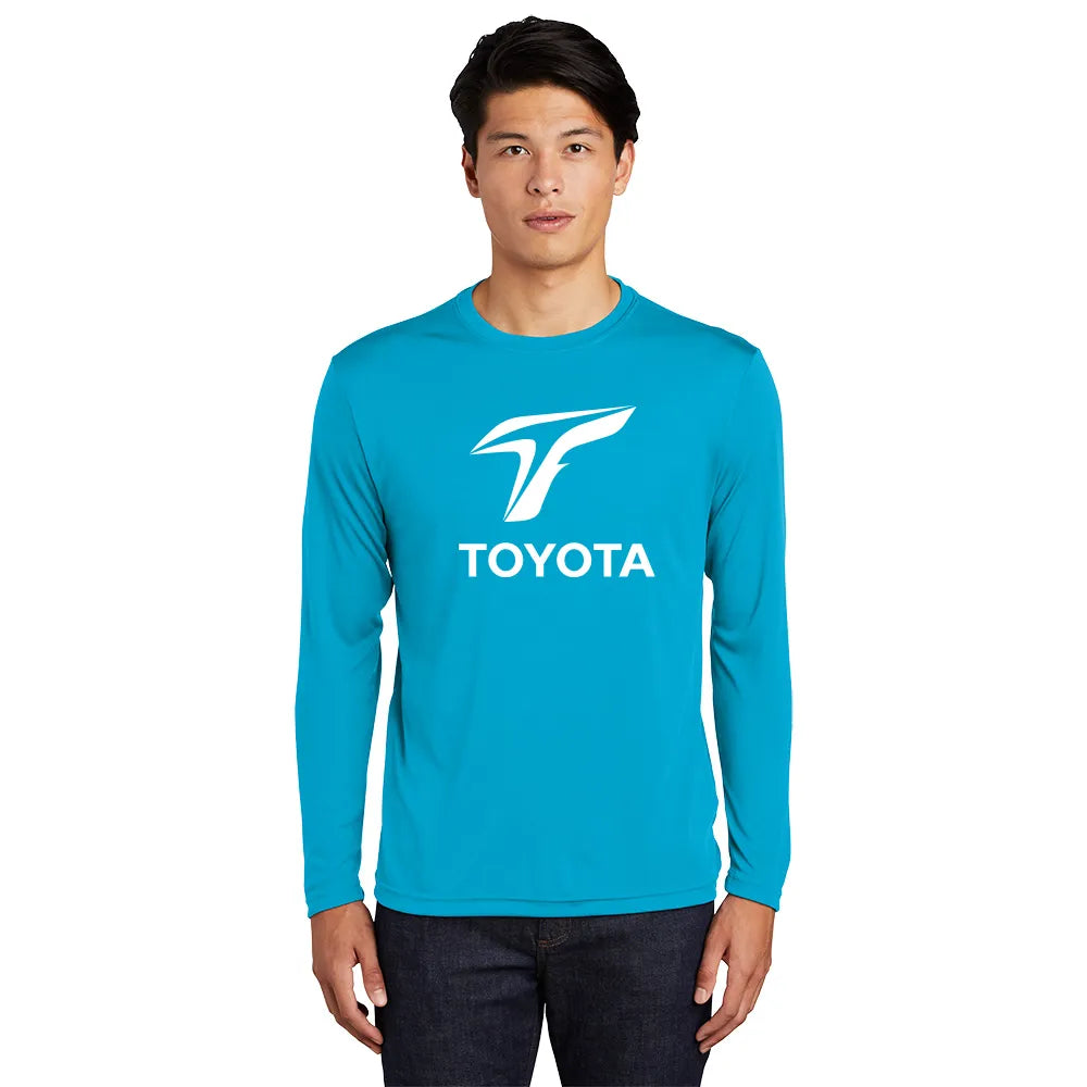 Sport-Tek Long Sleeve PosiCharge Competitor Tee Decorated - Atomic Blue