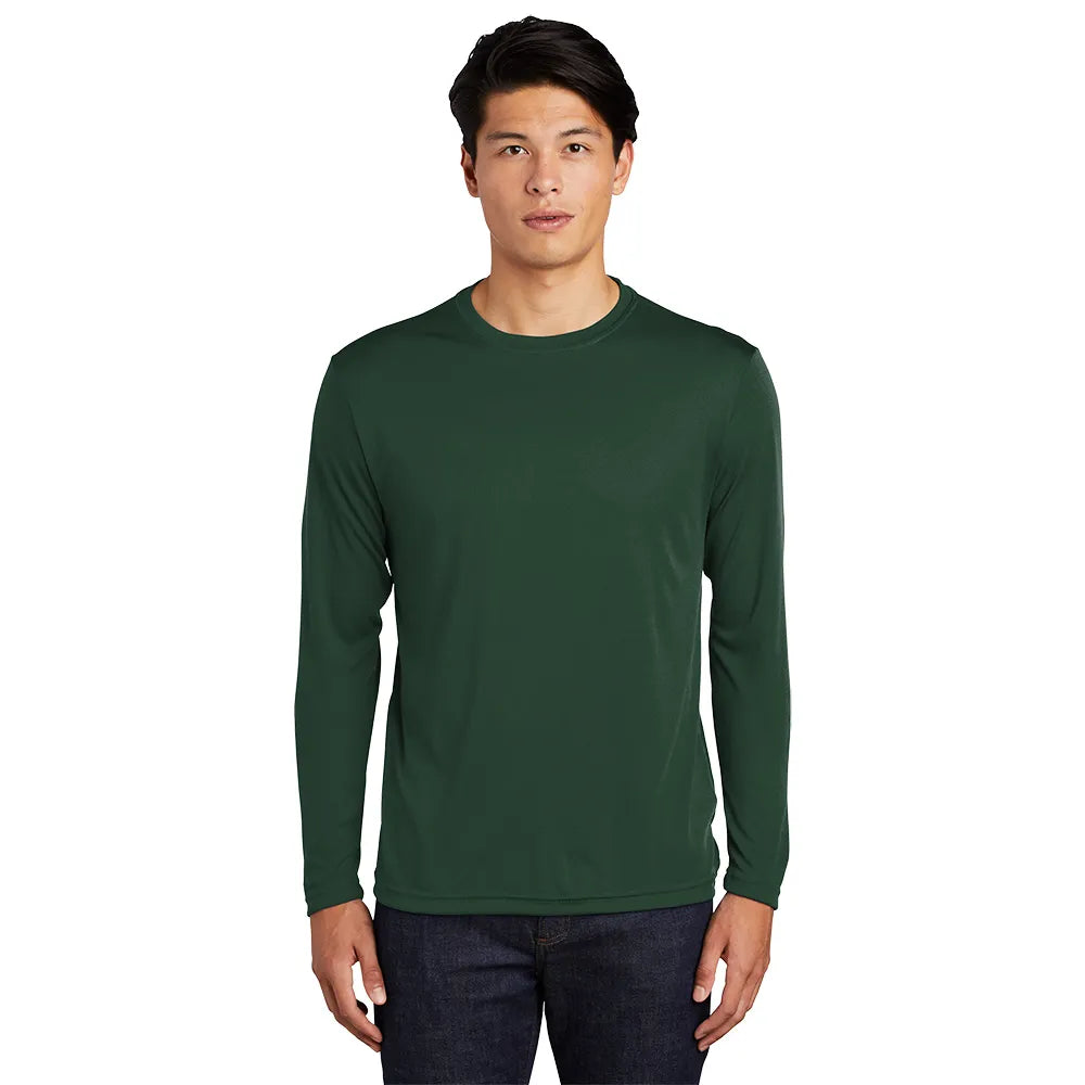 Sport-Tek Long Sleeve PosiCharge Competitor Tee Decorated - Forest Green