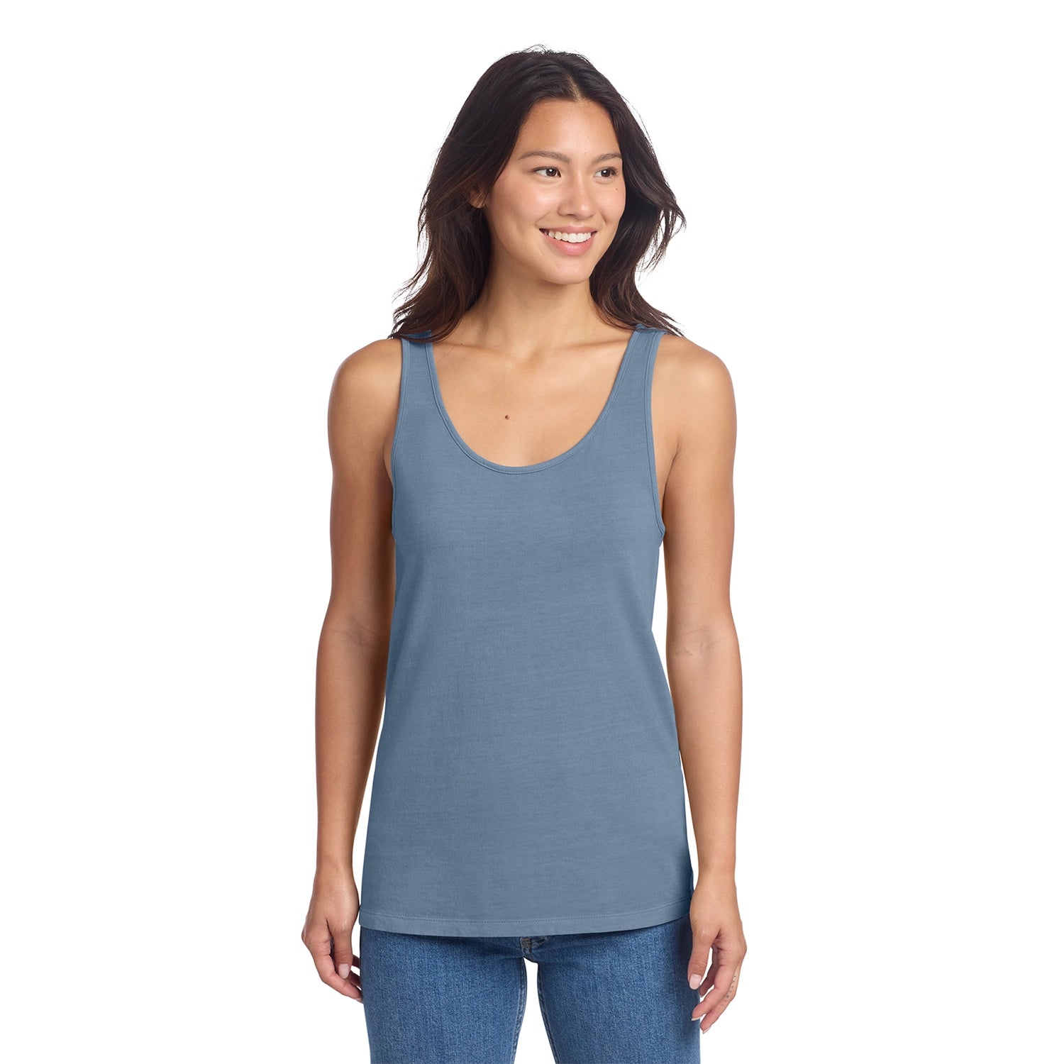 Port & Co Decorated Women's Beach Wash GarmentDyed Tank