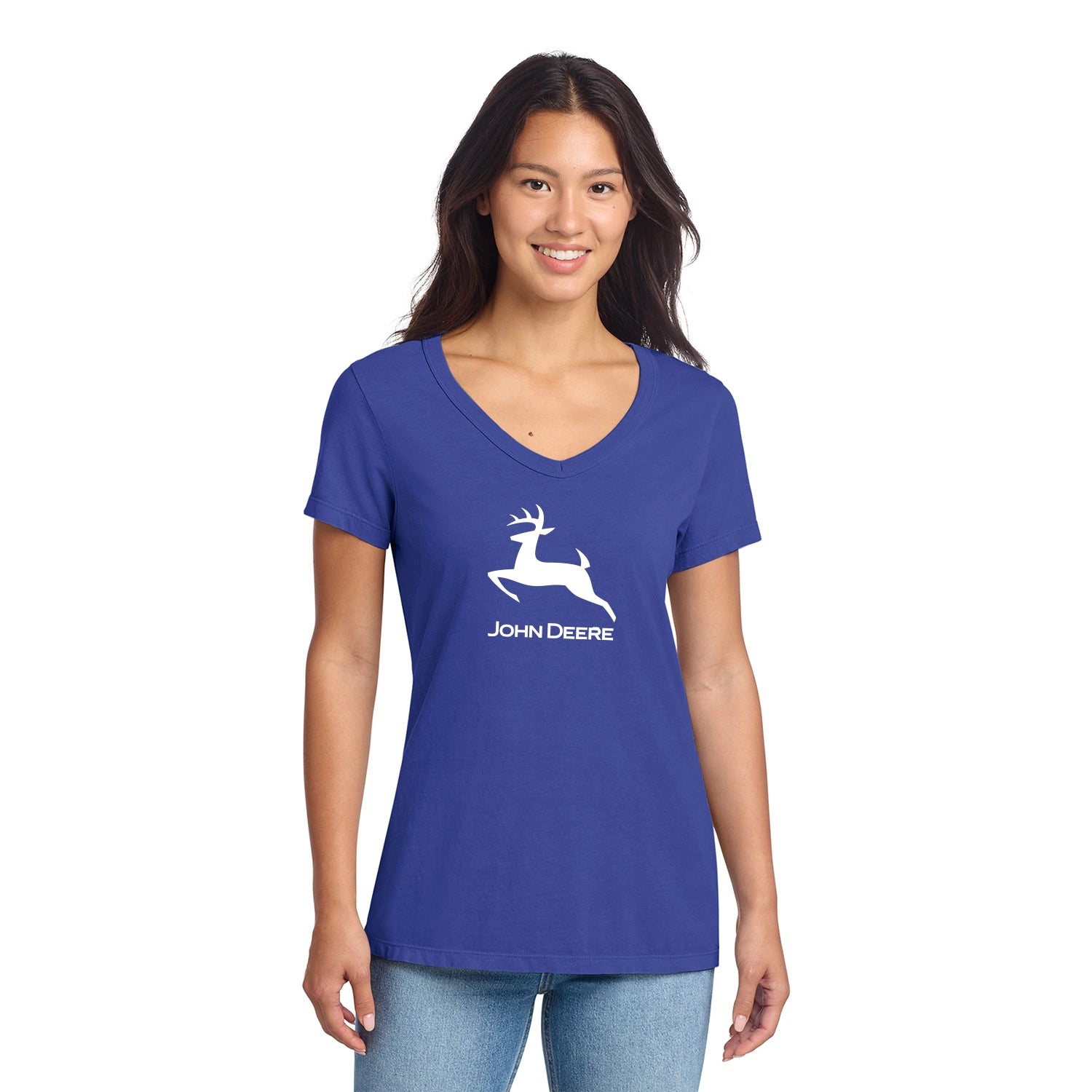 Port & Co Decorated Women's Beach Wash GarmentDyed VNeck Tee