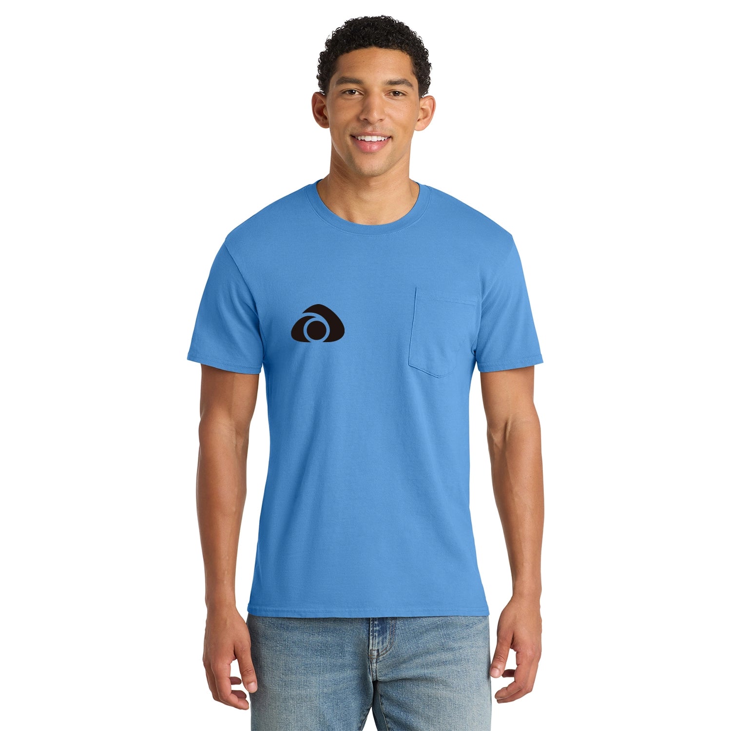 Port & Co Decorated Beach Wash GarmentDyed Pocket Tee