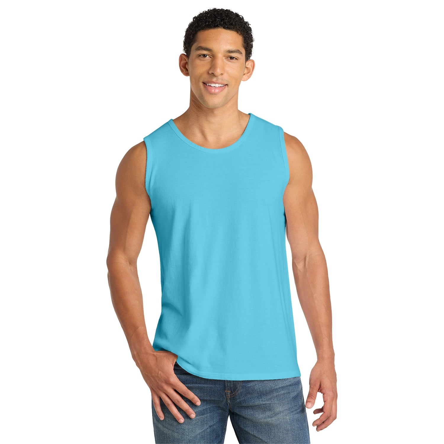 Port & Co Decorated Beach Wash GarmentDyed Tank Top