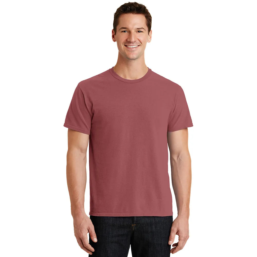 Port & Company Beach Wash Garment-Dyed Tee Decorated - Red Rock