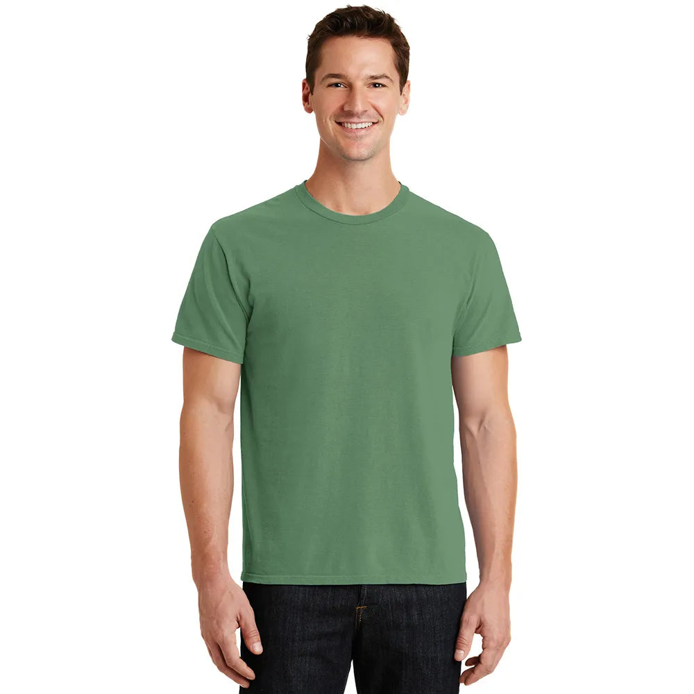 Port & Company Beach Wash Garment-Dyed Tee Decorated - Safari Green