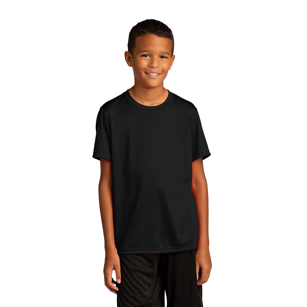 Sport-Tek Youth PosiCharge Re-Compete Tee Decorated - Iron Grey