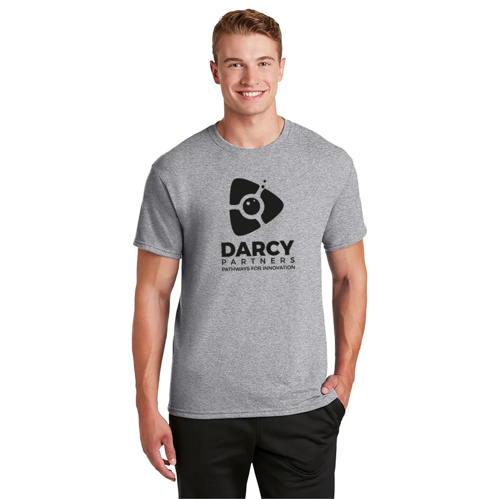JERZEES Dri-Power 100% Polyester T-Shirt Decorated - Athletic Grey Heather (PMS COOL GRAY 6C)